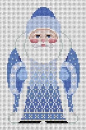 Snowflake Santa - Blue (Susan Roberts)