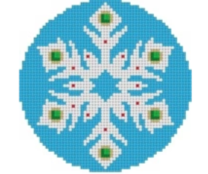 Snowflake - Turquoise Jeweled (Susan Roberts)