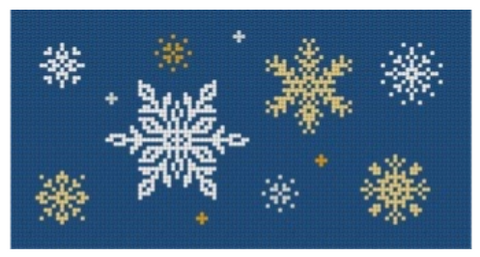 Snowflakes Everyday Clutch Insert (Susan Roberts)