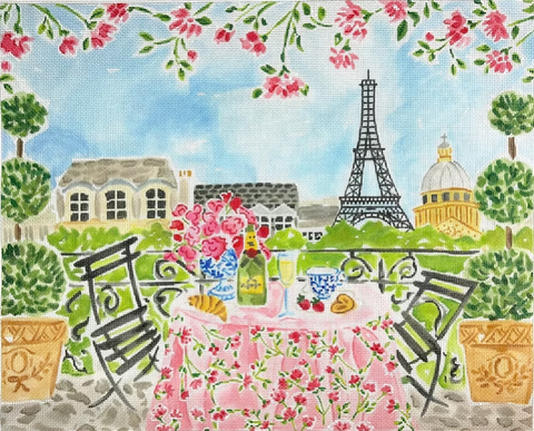 Paris Champagne Breakfast Table (Lindsay Brackeen)