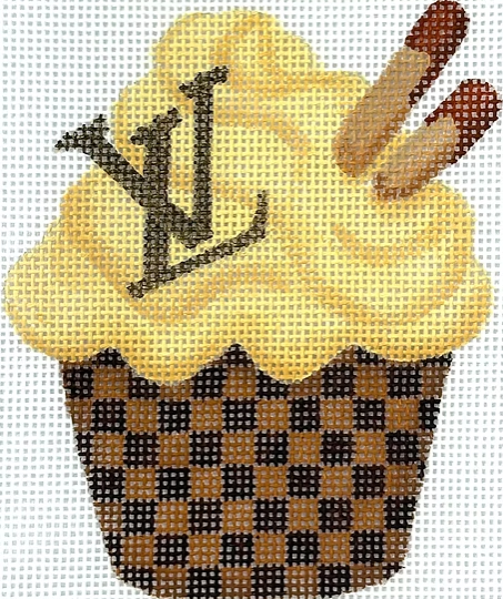 LV Cupcake w/Caramel Buttercream (Kate Dickerson)
