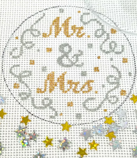 Domed Ornament Kit - Mr. & Mrs. (Kate Dickerson)