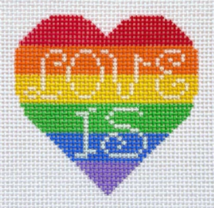Love Is Rainbow Heart (KCN Designers)