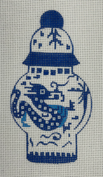 Blue Jardiniere/Dragon - SB976 (Collection Designs)