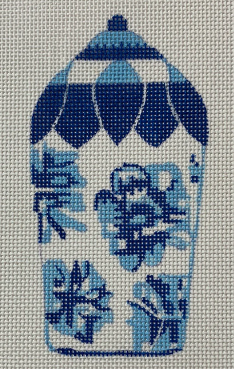 Blue Jardiniere/Flowers - SB975 (Collection Designs)