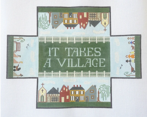 It Takes a Village Brick Cover (Hello Tess Designs)