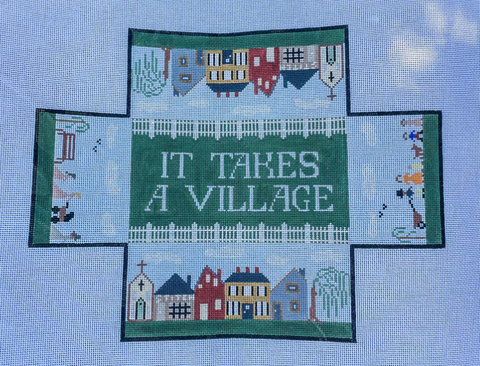 It Takes a Village Brick Cover (Hello Tess Designs)
