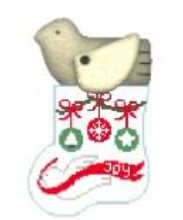 Dove Banner w/Dove Mini Sock (Kathy Schenkel)
