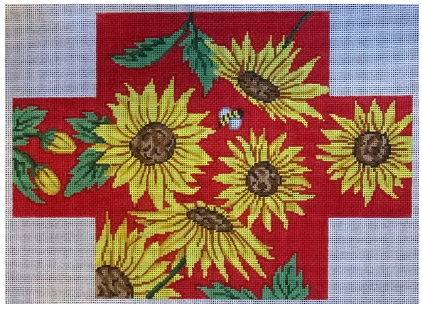 Sunflowers on Red Brick Cover (Patti Mann)