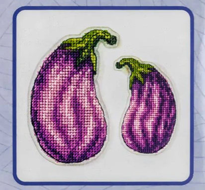 Plastic Canvas Kit - Eggplant (Wonderland Crafts)