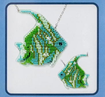 Bead Embroidery Kit - Turquoise Fish (Wonderland Crafts)