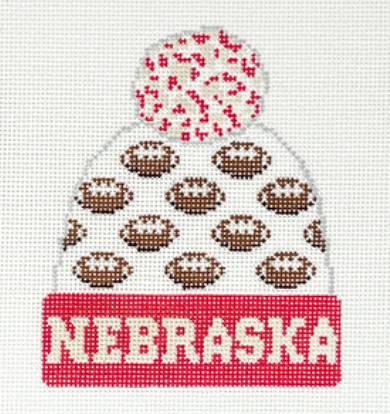 Beanie - University of Nebraska Football (NE) (Lauren Bloch Designs)
