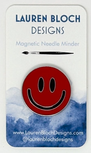 Needle Minder - Smiley Face/Red (Lauren Bloch Designs)