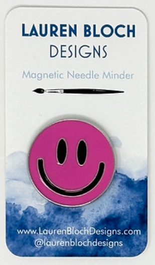Needle Minder - Smiley Face/Hot Pink (Lauren Bloch Designs)