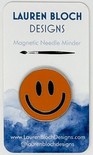 Needle Minder - Smiley Face/Orange (Lauren Bloch Designs)
