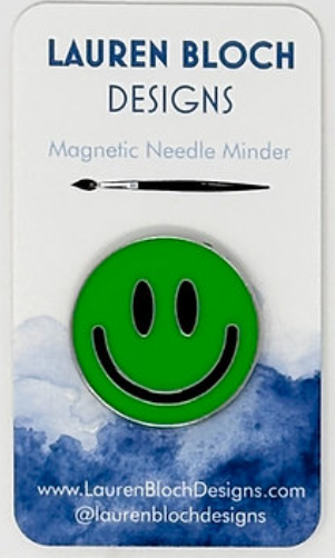 Needle Minder - Smiley Face/Green (Lauren Bloch Designs)