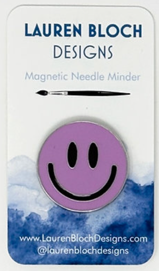 Needle Minder - Smiley Face/Light Purple (Lauren Bloch Designs)