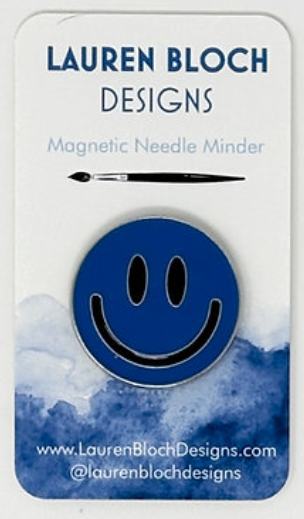 Needle Minder - Smiley Face/Dark Blue (Lauren Bloch Designs)