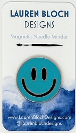 Needle Minder - Smiley Face/Light Blue (Lauren Bloch Designs)