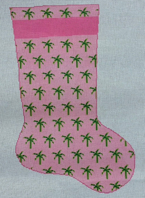 Pink Palm Stocking (KCN Designers)