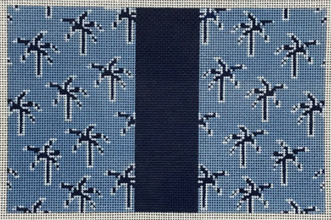Palm Tree Clutch/Blue (KCN Designers)