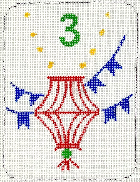 Mini Mahjong Tile - Lantern (Kate Dickerson)