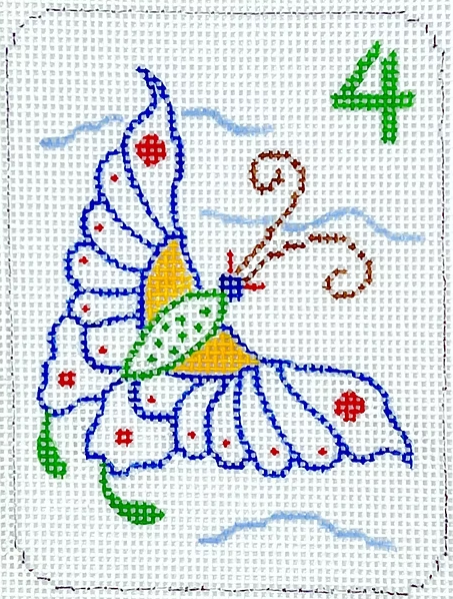 Mini Mahjong Tile - Butterfly (Kate Dickerson)
