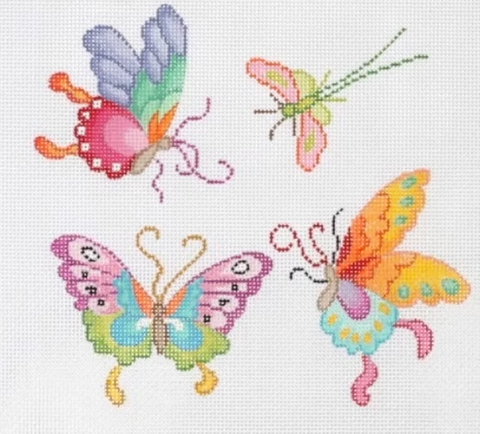 Chinese Butterflies & Dragonfly (Kate Dickerson)