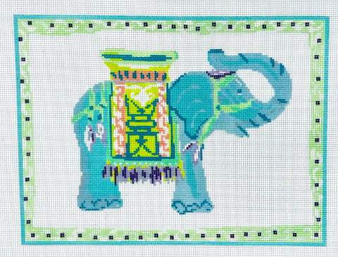 Turquoise Elephant Pillow (KCN Designers)