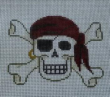 Pirate Skull & Crossbones (JP Needlepoint Designs)