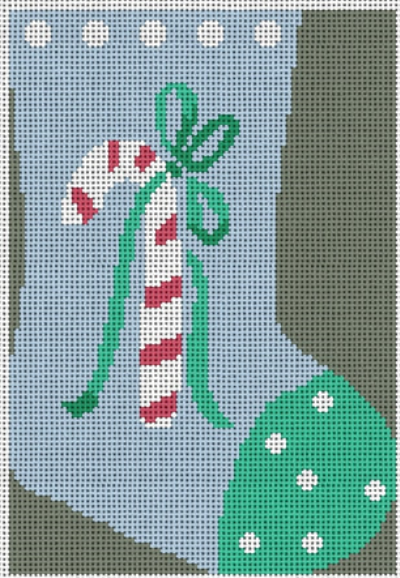 Mini Stocking - Candy Cane (Camilla Moss)