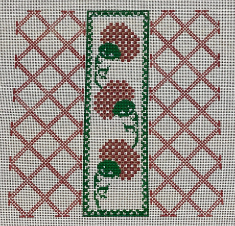 Gingham Blooms - Red (KCN Designers)