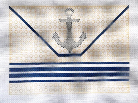Anchor on Raffia Clutch (Stitchtent)