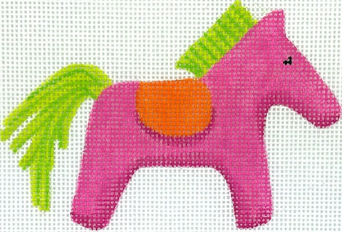 Hermes Horse w/Saddle - Hot Pink (Kate Dickerson)