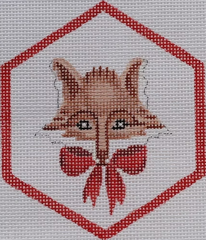 Ornament - Fox w/Bow (Kate Dickerson)