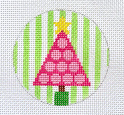 Pink Tree w/Polka Dots on Stripes (KCN Designers)