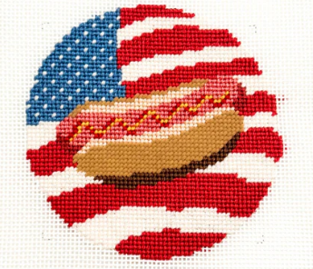 American Flag Hot Dog (Morgan Julia Designs)