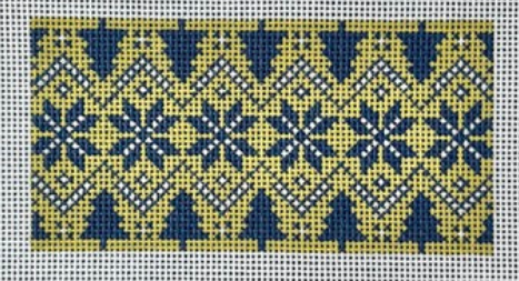 Fair Isle - Chartreuse/Navy (Love MHB Studio)