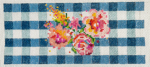 Flowers on Gingham (Blueberry Point)