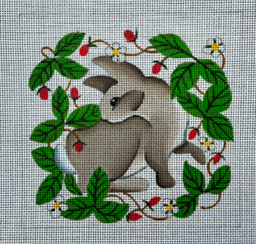 Bunny in Strawberries (Susan Roberts)