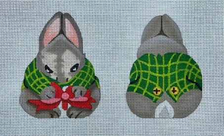 Bunny w/Present - 2 Sided (Susan Roberts)