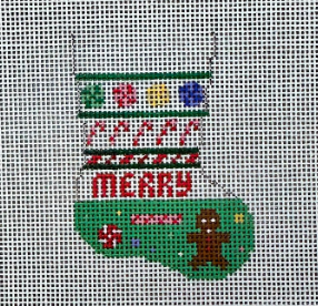 Candy Stripe Stocking Ornament (Susan Roberts)