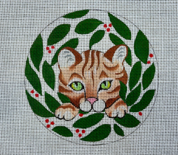 Kitten in Wreath (Susan Roberts)