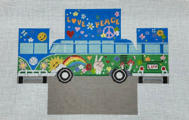 VW Bus Brick Cover (Susan Roberts)– Stitch Therapy Needleworks