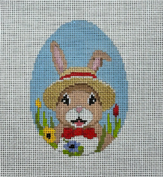 Straw Hat Bunny Egg (Susan Roberts)