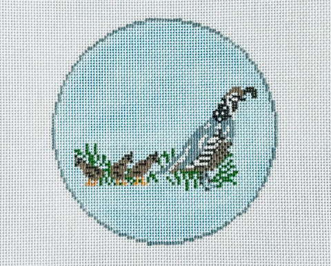 Hunting Quail Round (KCN Designers)