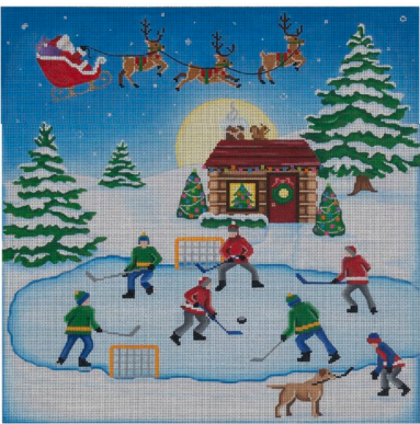 Pond Hockey Fly Over (Pepperberry Designs)