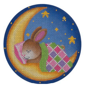 Sweet Dreams Bunny, Pink/Green (Pepperberry Designs)