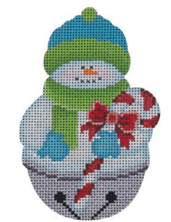 Jingle Bell Snowman/Candy Cane (Pepperberry Designs)