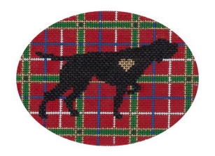 Plaid Silhouette Pointer (Pepperberry Designs)